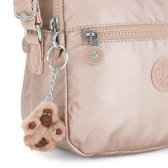 Sacs Crossbody Kipling Keefe Metallic Doré | FR 2031XY